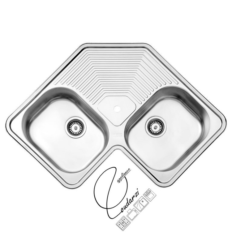 سینک گوشه استیل البرز مدل 540 توکار