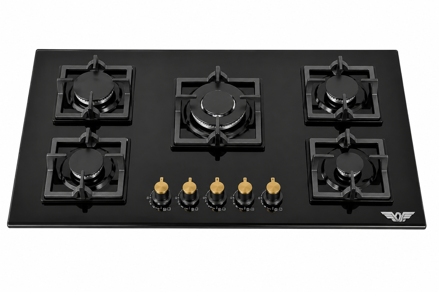 اجاق گاز 5شعله شیشه هشتی کد 501