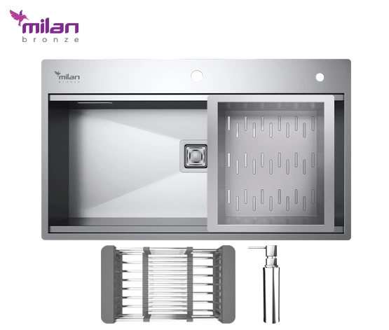 سینک 4090S01 توکار استیل میلان
