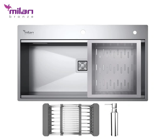 سینک 4090S01 توکار استیل میلان